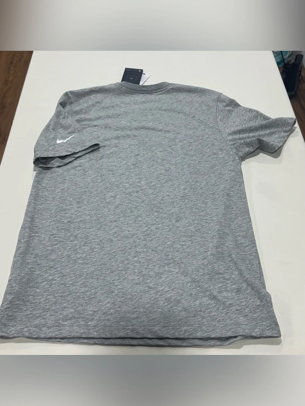 Nike NWT  Chicago Cubs Patriotic Nike Tee‎ Large Gray MLB Flag Logo DriFit